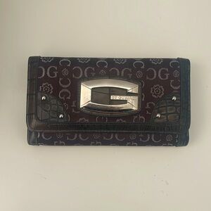 Gussachi brown and silver wallet
